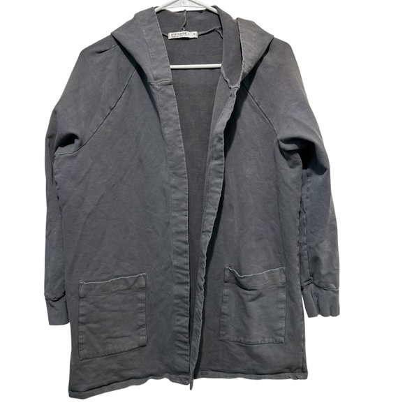 Stateside Hooded Gray Cardigan Size Medium - Picture 1 of 6
